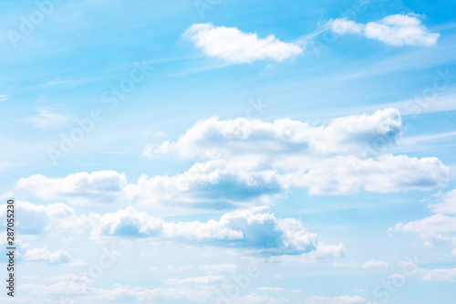 Blue sky with clouds, abstract background
