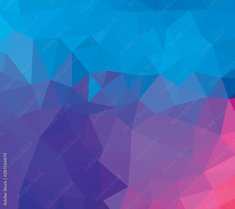 Abstract multicolor blue and purple background. Vector polygonal design illustrator