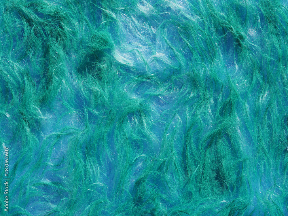Obraz premium Blue faux wool as texture and background