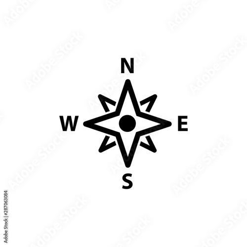 compass design trendy icon template