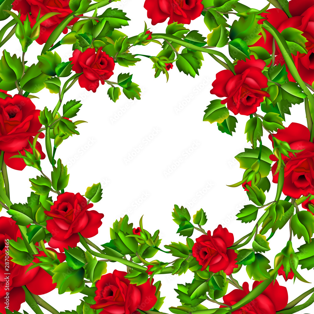 Red rose wreath Red rose wreath