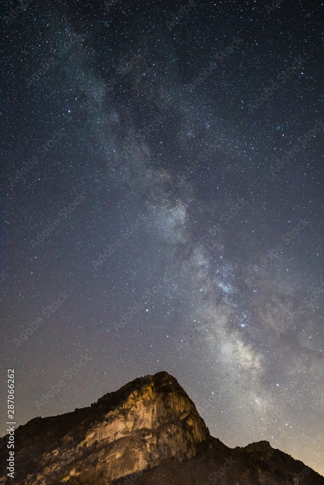 Milky Way by the Majestic Ribaz Mountain