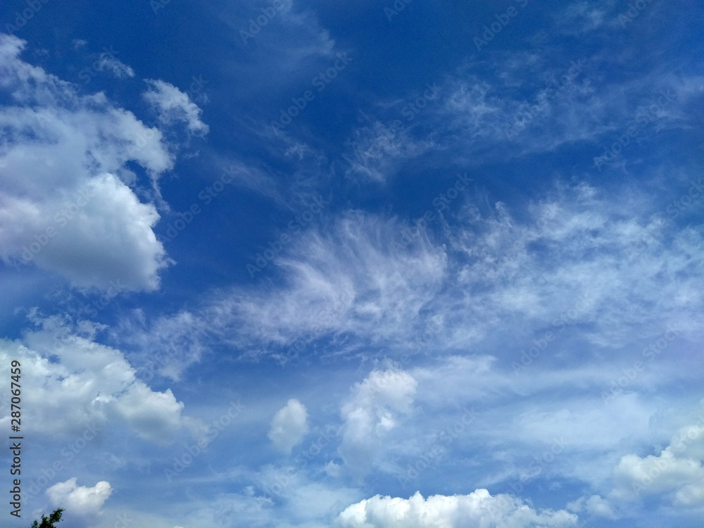 Fototapeta premium clouds sky blue air nature spring summer freedom flight