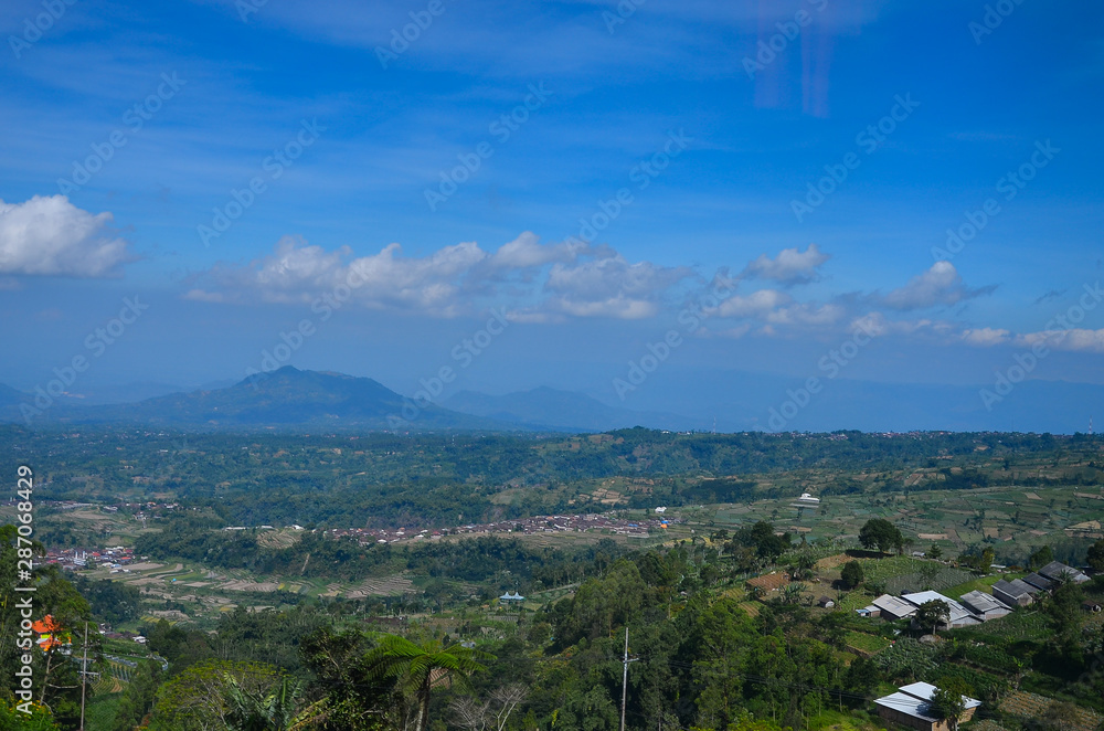 Beautiful panorama from the Lawu mountain