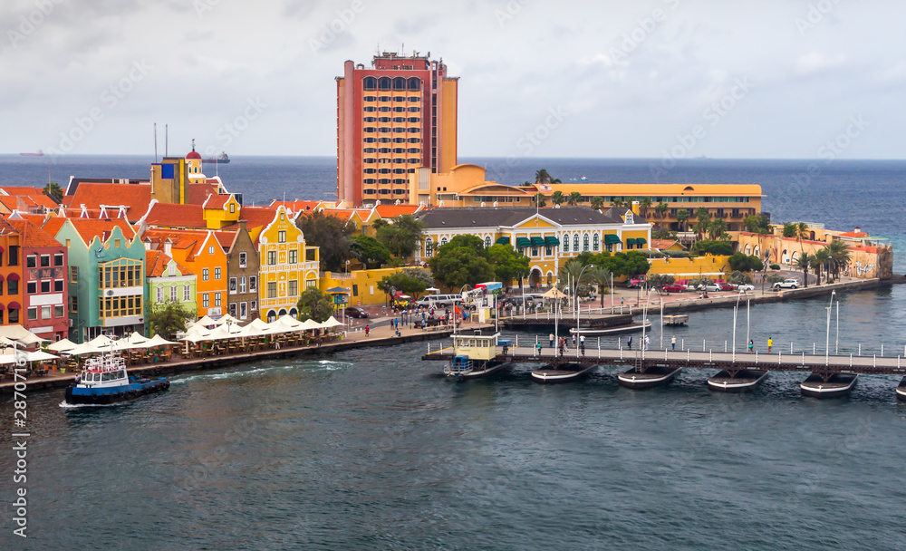 view of the curacao and floating bridge