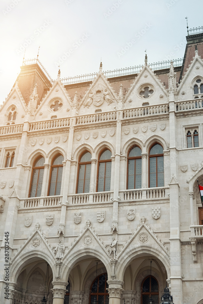 Fototapeta premium Hungary, Budapest - May 24, 2019: Parliament in Budapest - historical building