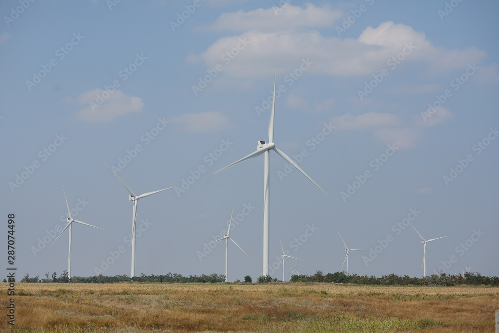 wind generators in the field. windmills wind generators in the field. windmills