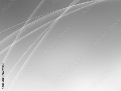 Fototapeta Naklejka Na Ścianę i Meble -  Abstract grey white wave pattern line art design background frame template with clean space for your text.