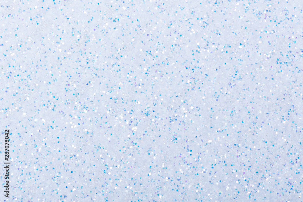 Light blue holographic glitter background, new wallpaper for Chr Stock  Photo