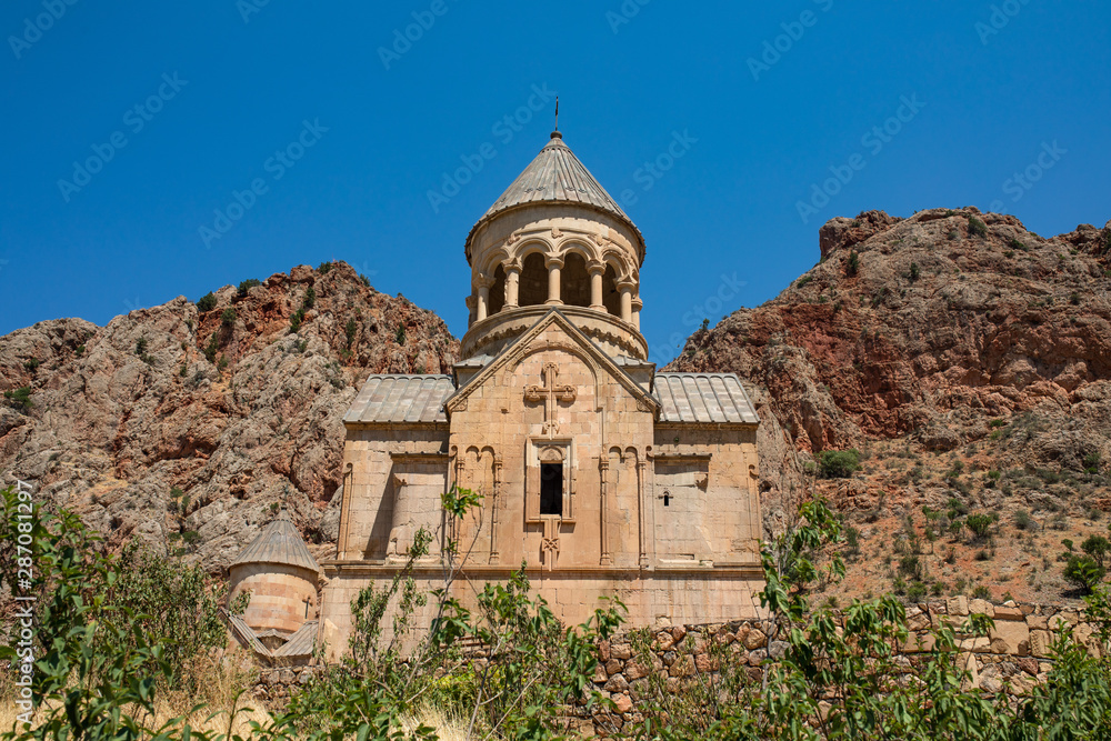 Noravank , 	Armenian Apostolic Church . 13th-century Armenian monastery , Located in Amaghu Valley, Vayots Dzor Province, Armenia . 