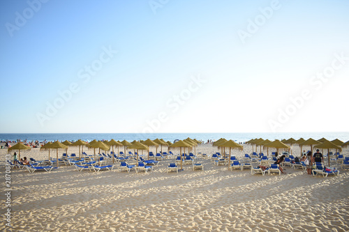 the beach of Cadiz capital. Andalusia Spain. Europe. August 13  2019