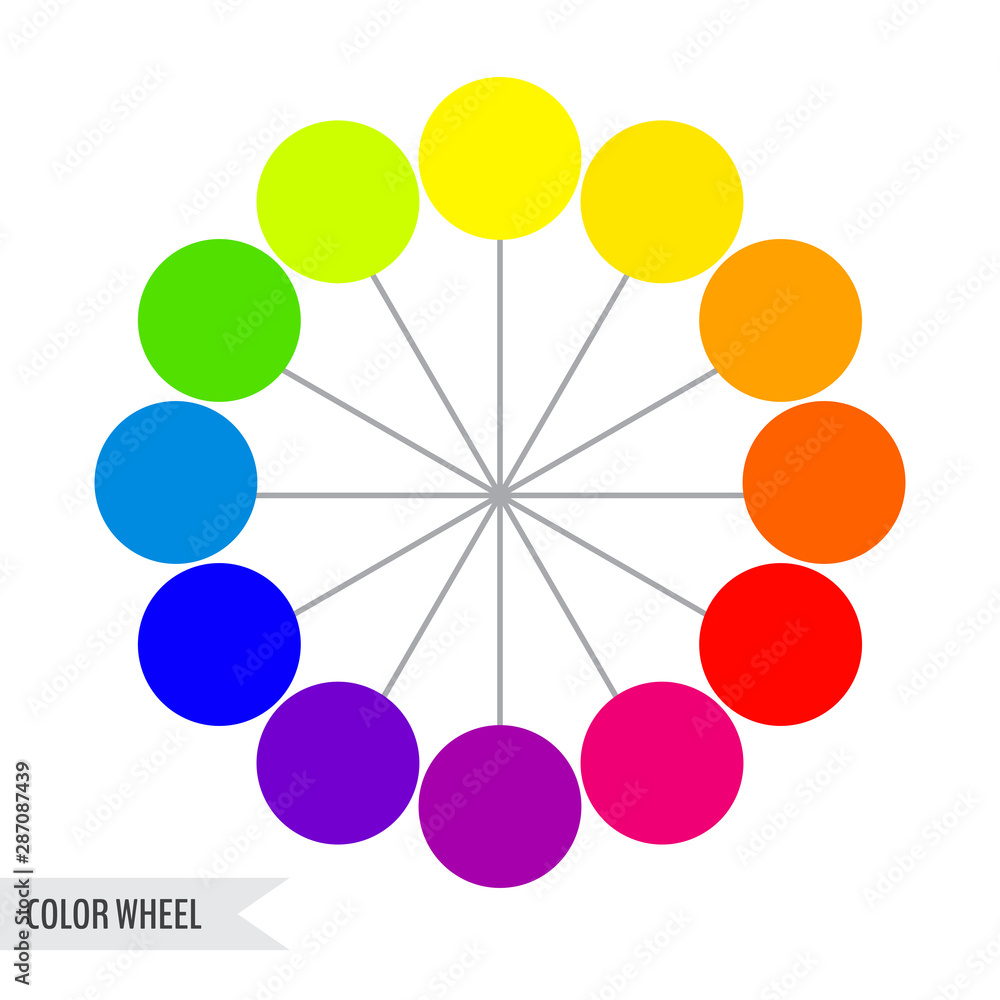 color wheel chart Stock Vector | Adobe Stock