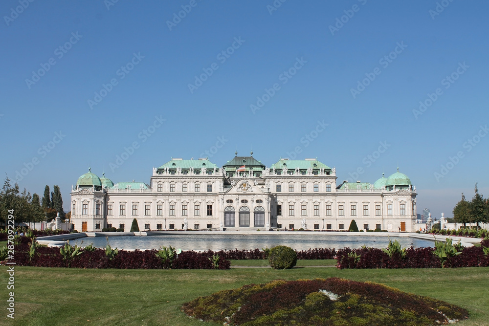 Belvedere Palace Castle in Vienna, Austria