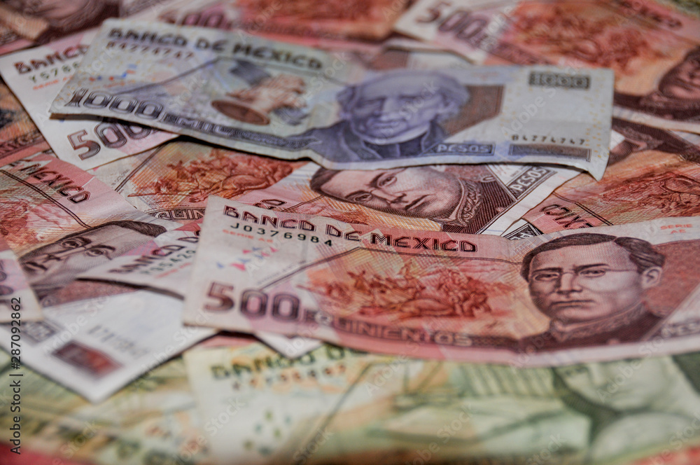 Fototapeta premium Dinero Mexicano