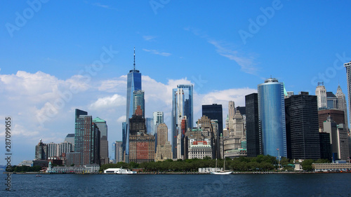 New York City  Lower Manhattan  Blick auf die S  dspitze Manhattan