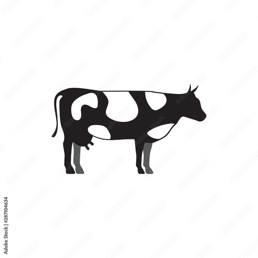 Cow graphic design template vector isolated illustration Cow graphic design template vector isolated illustration