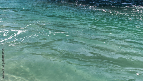 Clear sea water in sunshine