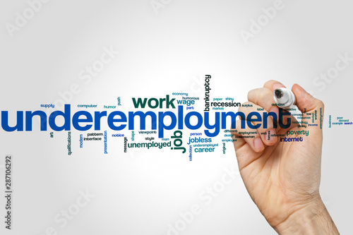Underemployment word cloud photo