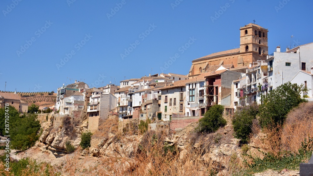 Vistas del pueblo de Alhama de Granada, España