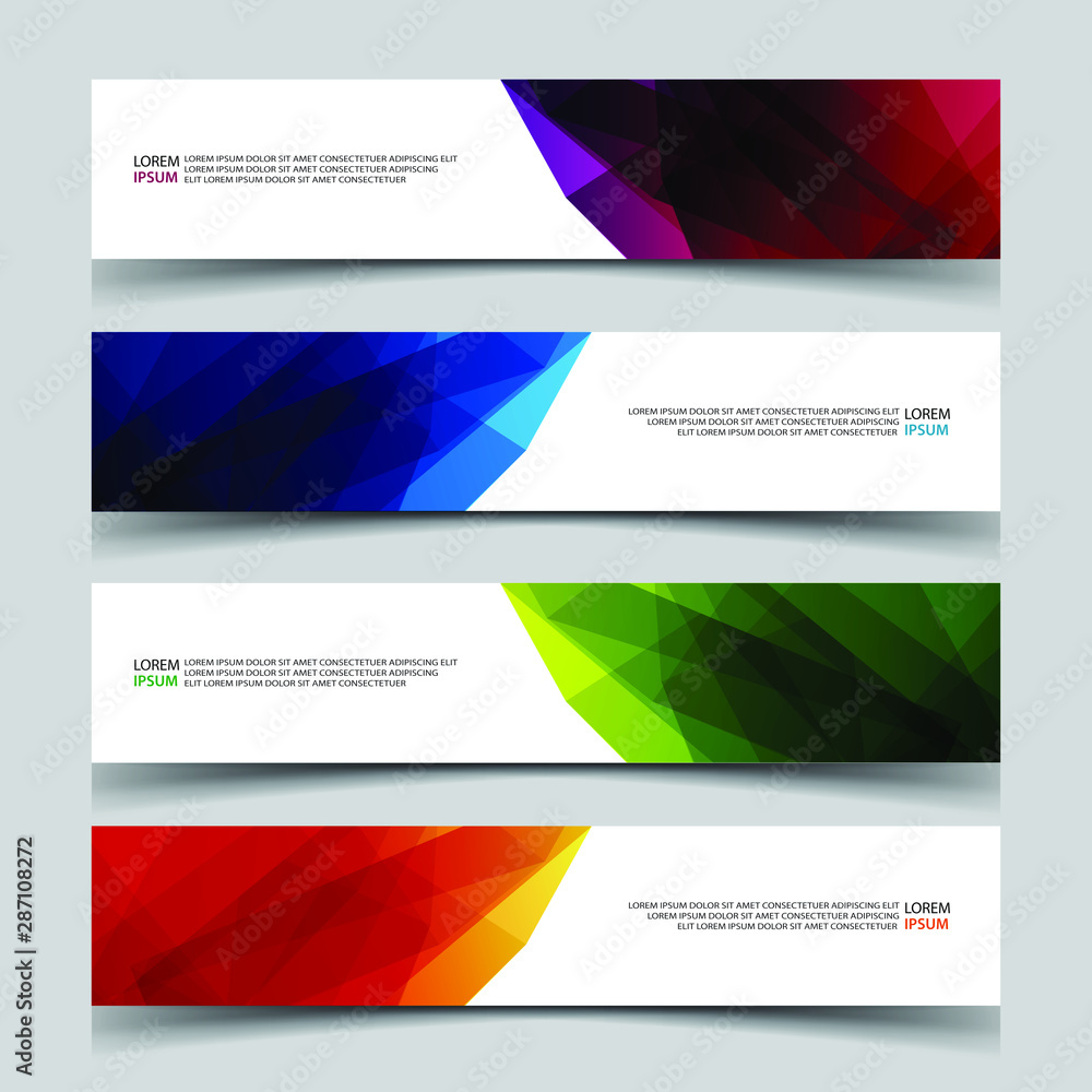 Vector Abstract banner web template