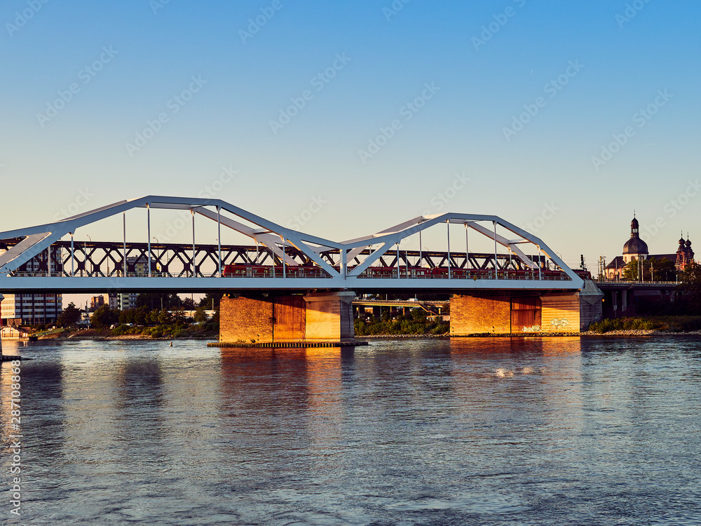 bridge at sunset