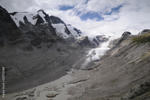 Glacier in mountains