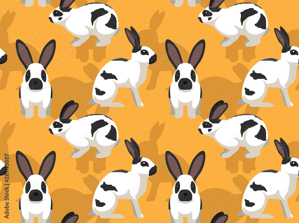 Rabbit Checkered Giant Cartoon Background Seamless Wallpaper Rabbit Checkered Giant Cartoon Background Seamless Wallpaper