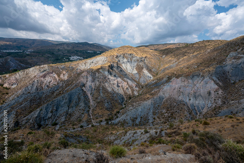 landscape of the Alpujarra de Granada  location near Ugijar  Spain 