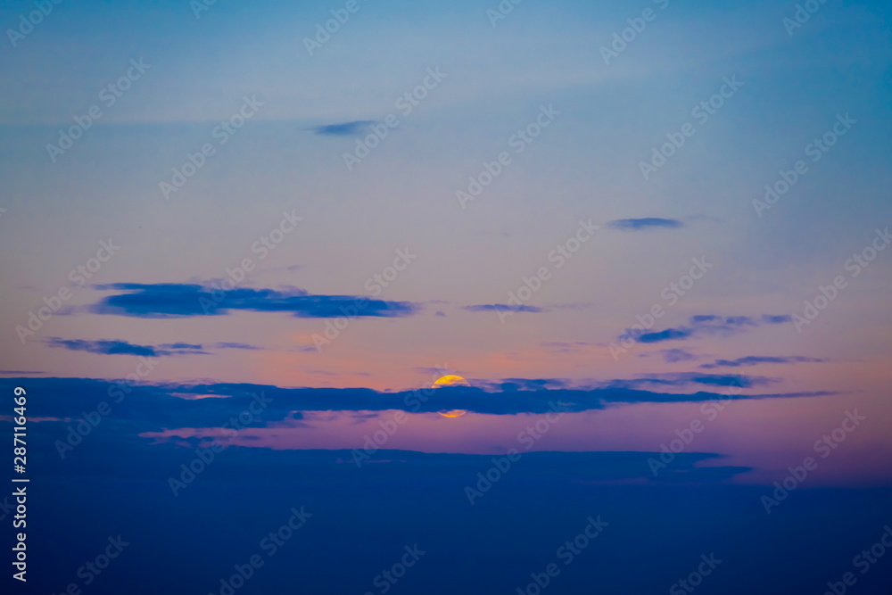 Sunset sky landscape blue horizon abstract nature beautiful Cloudscape outdoor Sunset sky landscape blue horizon abstract nature beautiful Cloudscape outdoor