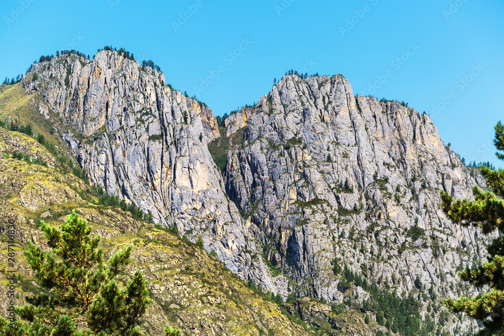 Mountain peak. Gorny Altai, Siberia, Russia Mountain peak. Gorny Altai, Siberia, Russia