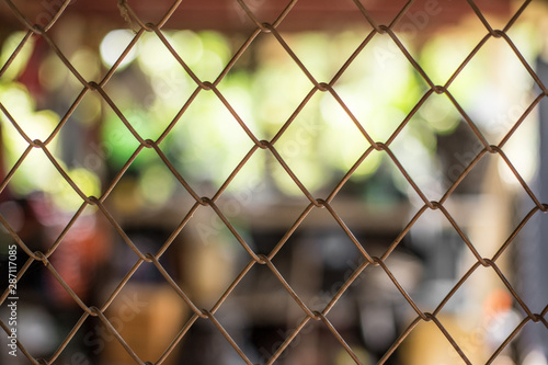 Fence grilles rust texture background