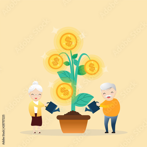 Growing money tree.
