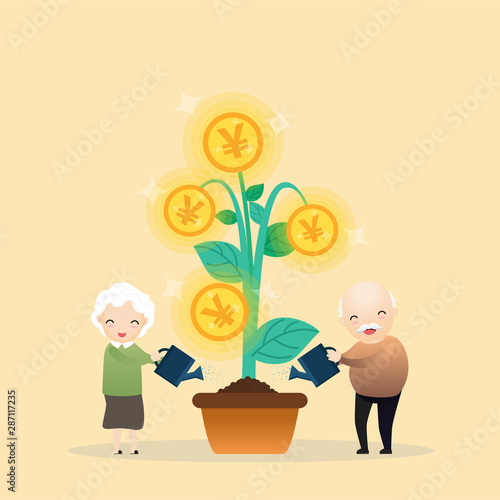 Growing money tree.