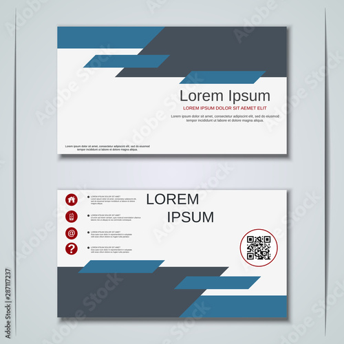 Modern business visiting card vector design template