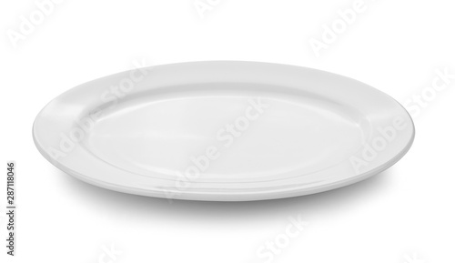 plate on white background.