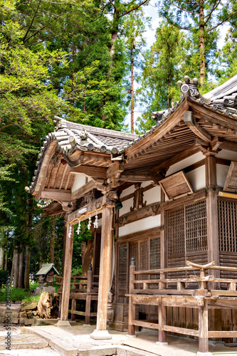 Main building of Ohtoshi shrine in Sanda city, Hyogo, Japan