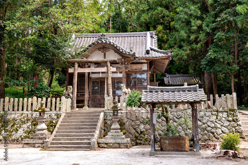 Main building of Ohtoshi shrine in Sanda city  Hyogo  Japan