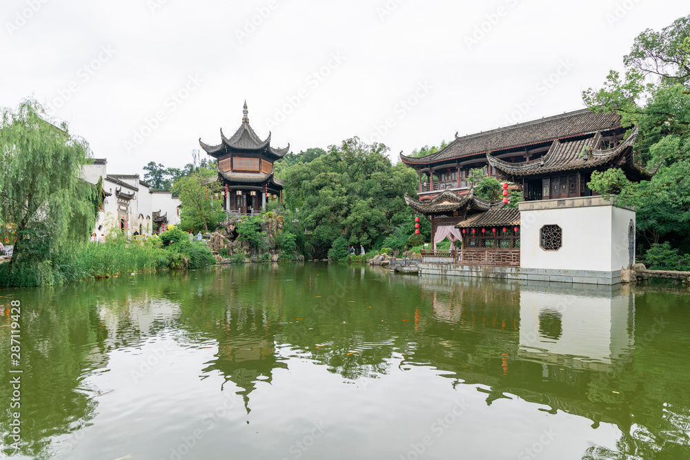 The Zhu garden of the ancient town of Wuyuan, Shangrao City, Jiangxi Province, China The Zhu garden of the ancient town of Wuyuan, Shangrao City, Jiangxi Province, China