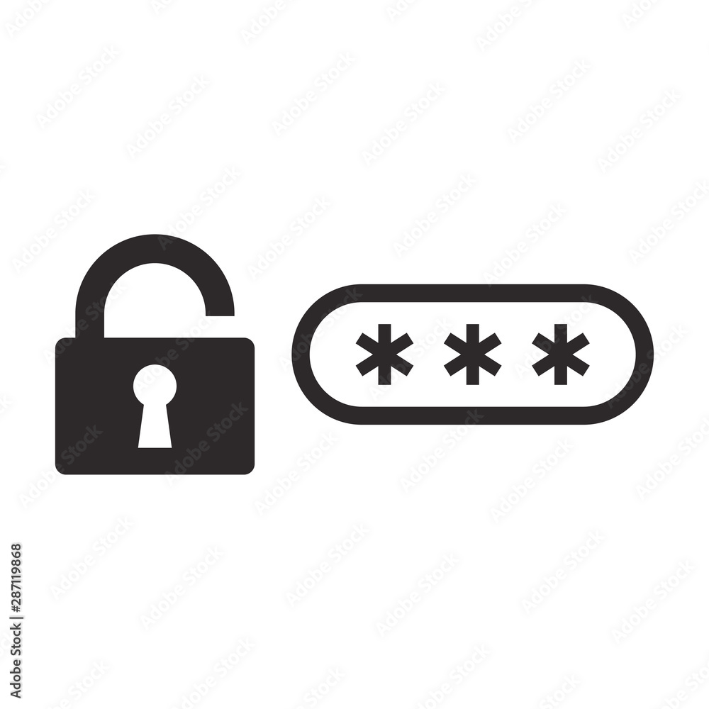 password,protection icon vector design template password,protection icon vector design template