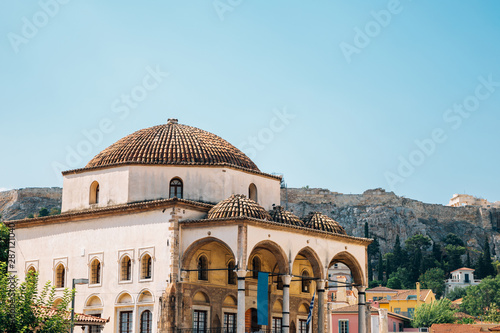 Tzistarakis Mosque at Monastiraki square in Athens, Greece photo