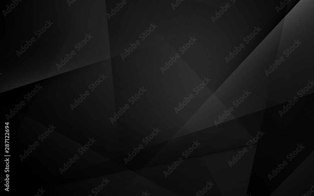Abstract black geometric dynamic presentation background