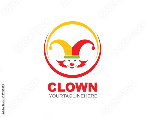 clown illustration vector icon design
