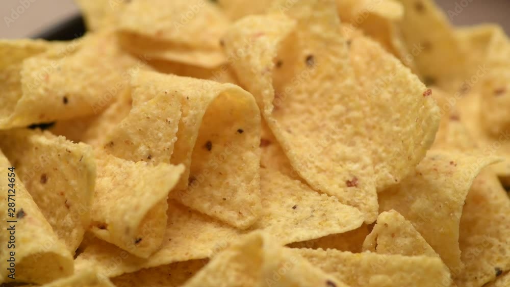 Bowl of corn tortilla chips and salsa Bowl of corn tortilla chips and salsa