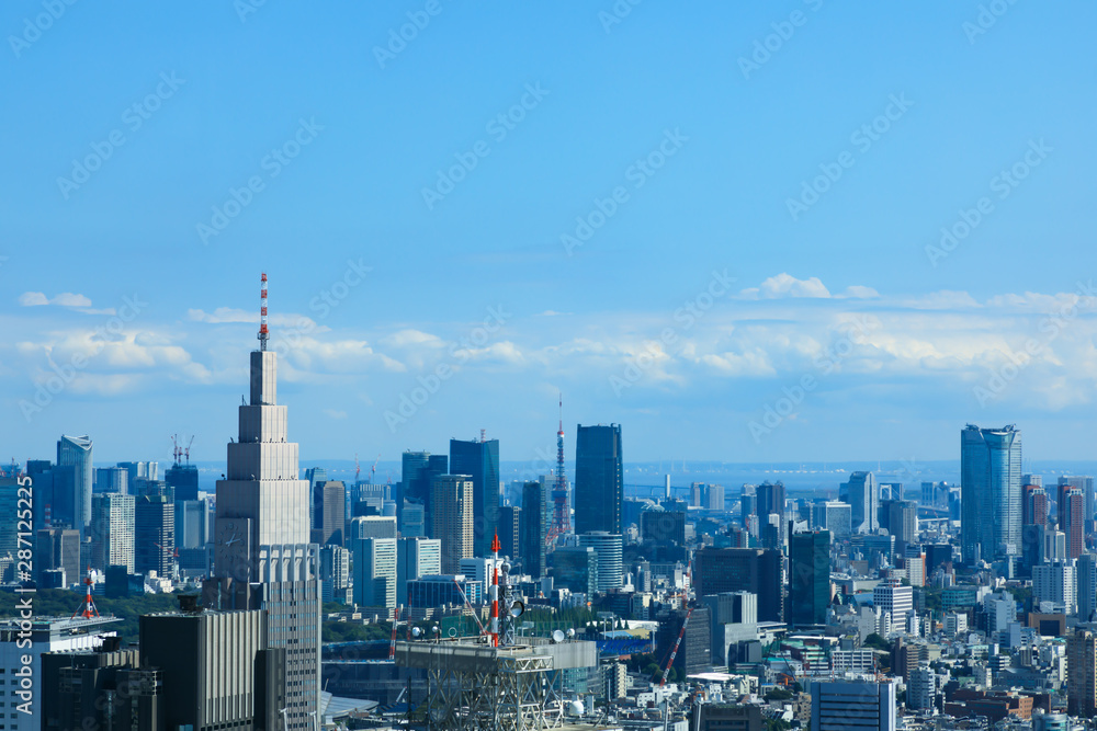 (東京都ｰ都市風景)新宿側展望台から見る風景２