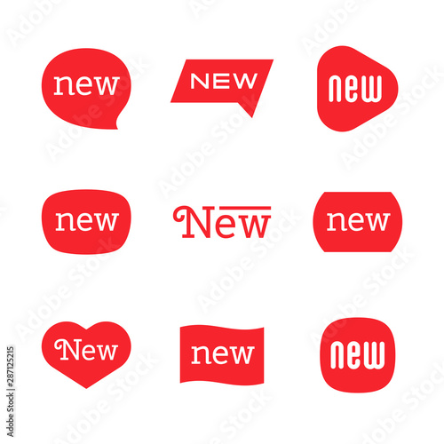 New tag symbol icon, new product, novelty, newest item
