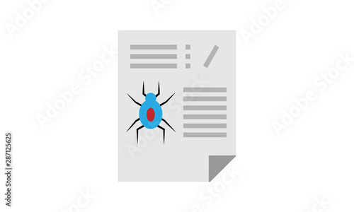 Robot.txt flat icon for web robots and site indexing technology