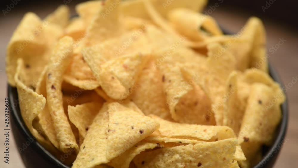 Bowl of corn tortilla chips and salsa Bowl of corn tortilla chips and salsa