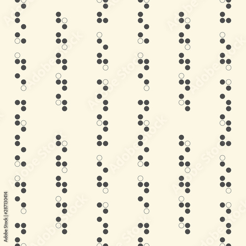 Seamless Chaotic Circle Wallpaper. Decorative Dots Pattern © radharamana