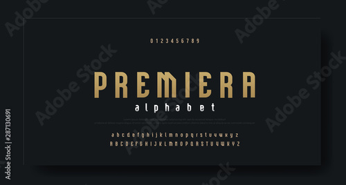 Condensed luxury font alphabet typeface. Modern Alphabet Fonts. Typography urban high, tall letters style uppercase, lowercase  and numbers. vector illustration