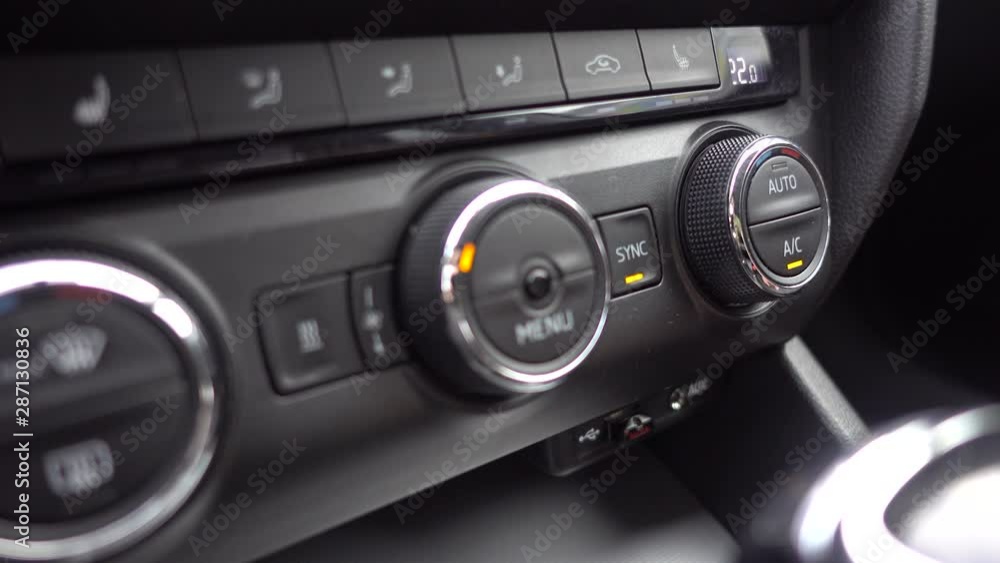 Climate control in the car. Adjusting temperature control Climate control in the car. Adjusting temperature control